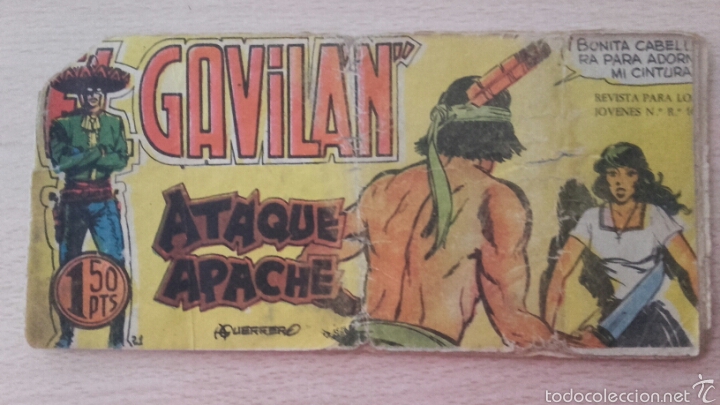 Tebeos: EL GAVIL&Aacute;N N&ordm;21&iexcl;ATAQUE APACHE! ORIGINAL EDICIONES MAGA 1959 - Foto 1