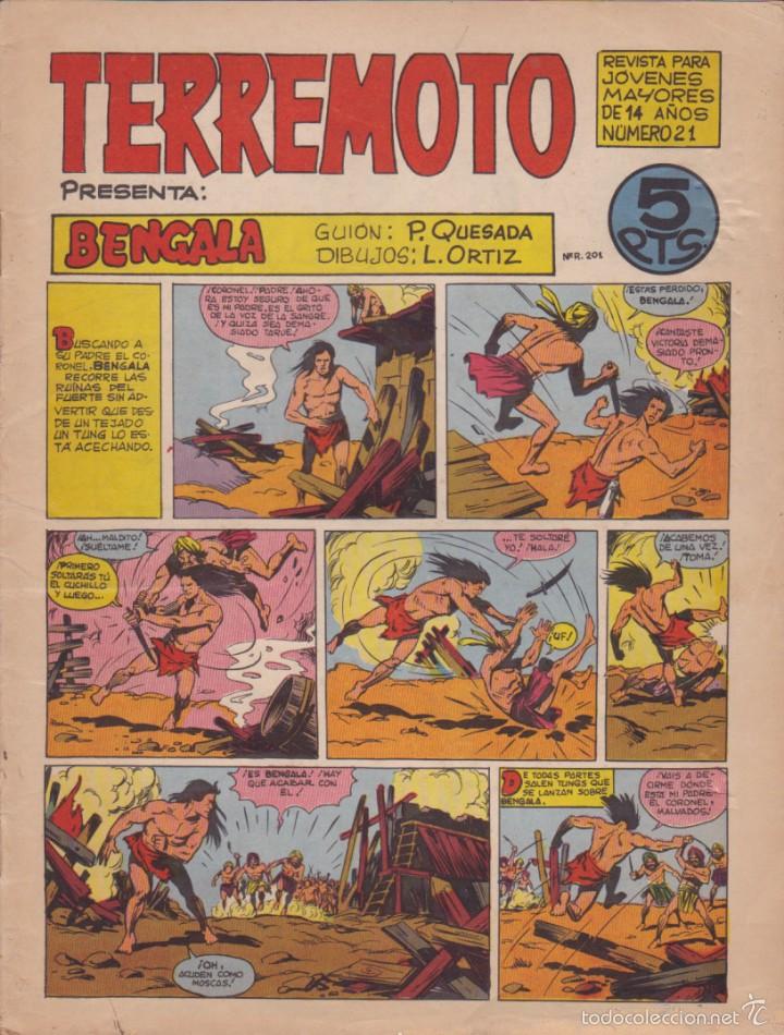 Tebeos: COMIC COLECCION TERREMOTO N&ordm; 21 - Foto 1