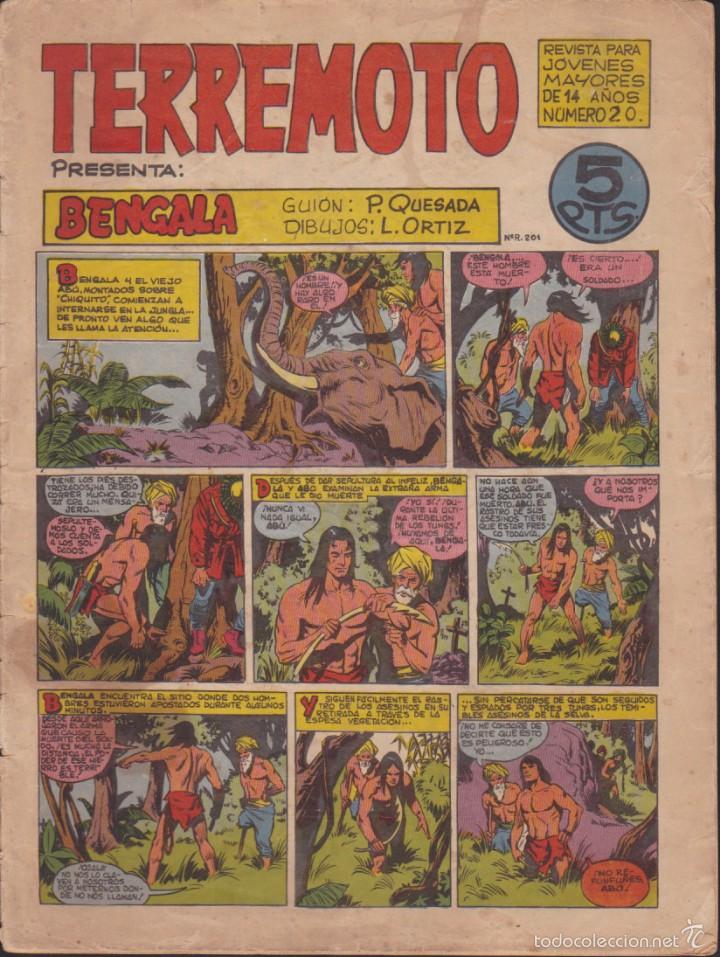 Tebeos: COMIC COLECCION TERREMOTO N&ordm; 20 - Foto 1