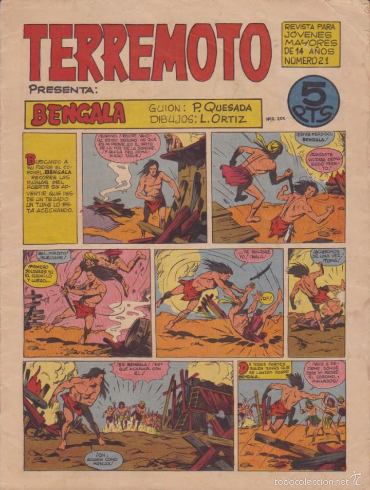 Tebeos: COMIC COLECCION TERREMOTO N&ordm; 21 - Foto 1