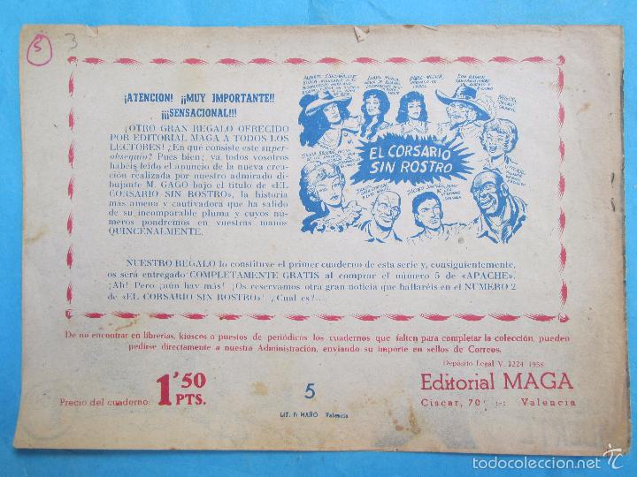 Tebeos: apache n. 5 primera serie , duelo a muerte , maga , original - Foto 4