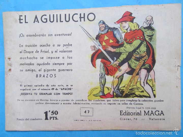 Tebeos: apache n. 47 primera serie , batalla campal , maga , original - Foto 2