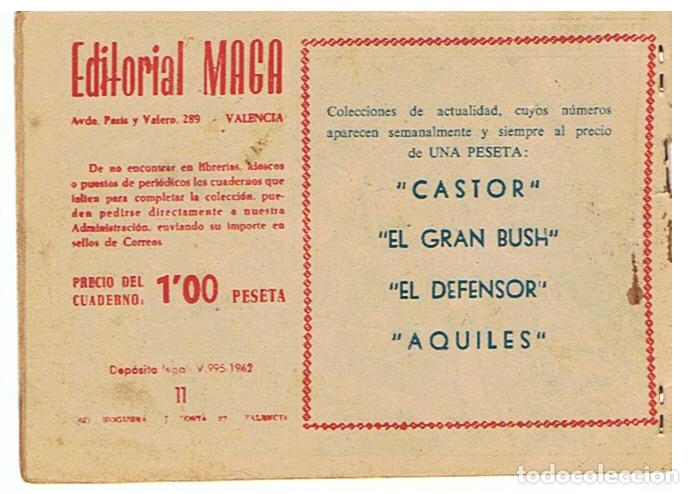 Tebeos: Castor n&ordm; 11  Serie El gavilan - Original - Foto 2