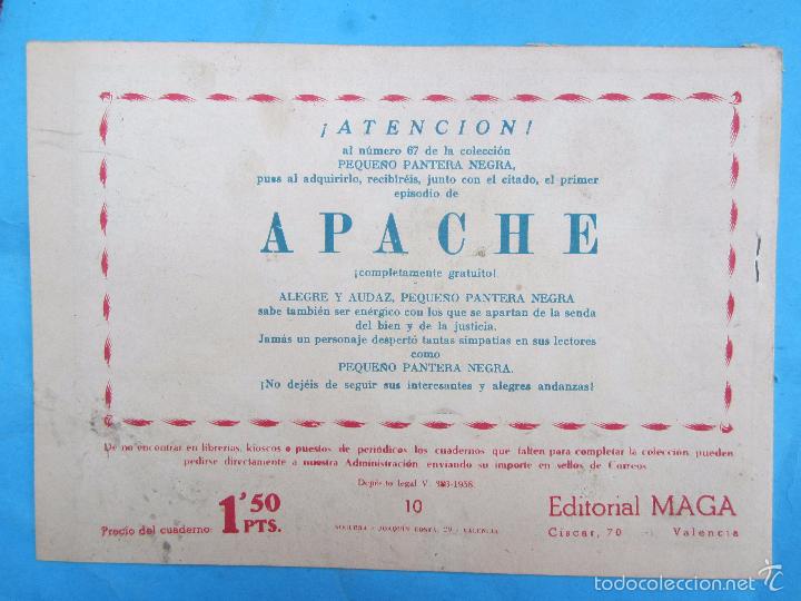 Tebeos: pantera negra , n. 10 los amigos de pantera , maga 1958 - Foto 2