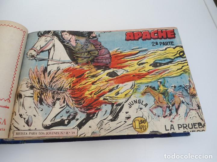 Tebeos: APACHE 2&ordf; PARTE - 73 n&uacute;meros correlativos ORIGINALES - Ed. MAGA 1958 - Foto 4