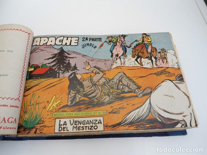 Tebeos: APACHE 2&ordf; PARTE - 73 n&uacute;meros correlativos ORIGINALES - Ed. MAGA 1958 - Foto 14