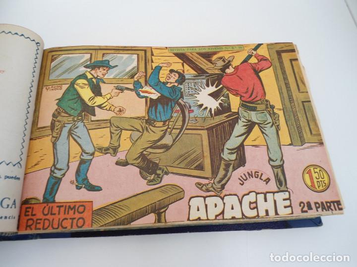 Tebeos: APACHE 2&ordf; PARTE - 73 n&uacute;meros correlativos ORIGINALES - Ed. MAGA 1958 - Foto 15