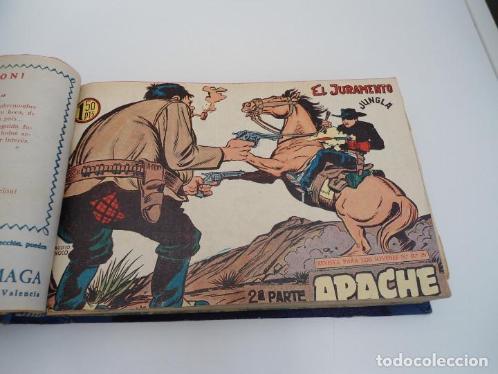 Tebeos: APACHE 2&ordf; PARTE - 73 n&uacute;meros correlativos ORIGINALES - Ed. MAGA 1958 - Foto 17