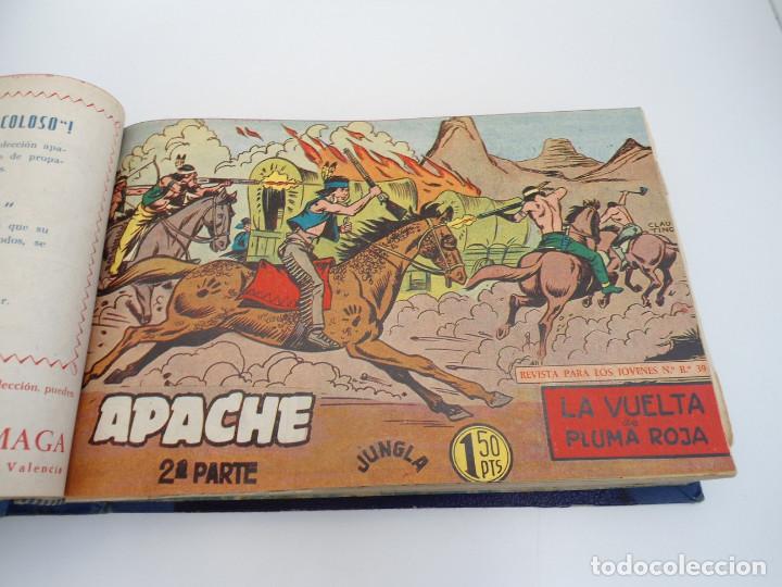 Tebeos: APACHE 2&ordf; PARTE - 73 n&uacute;meros correlativos ORIGINALES - Ed. MAGA 1958 - Foto 18