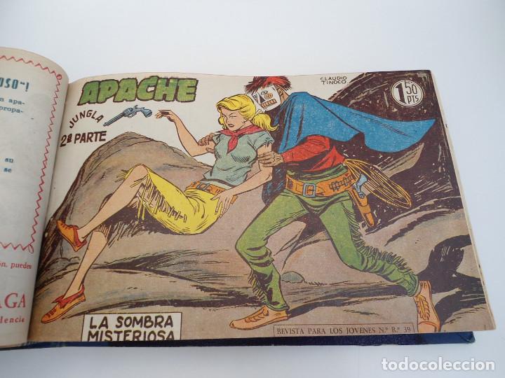 Tebeos: APACHE 2&ordf; PARTE - 73 n&uacute;meros correlativos ORIGINALES - Ed. MAGA 1958 - Foto 23