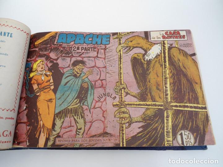 Tebeos: APACHE 2&ordf; PARTE - 73 n&uacute;meros correlativos ORIGINALES - Ed. MAGA 1958 - Foto 24