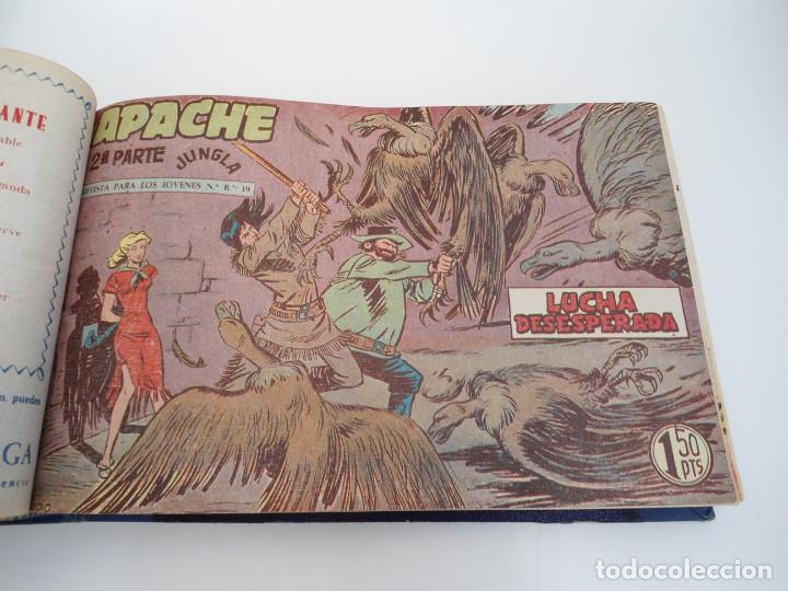 Tebeos: APACHE 2&ordf; PARTE - 73 n&uacute;meros correlativos ORIGINALES - Ed. MAGA 1958 - Foto 25