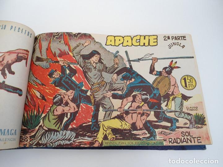 Tebeos: APACHE 2&ordf; PARTE - 73 n&uacute;meros correlativos ORIGINALES - Ed. MAGA 1958 - Foto 27