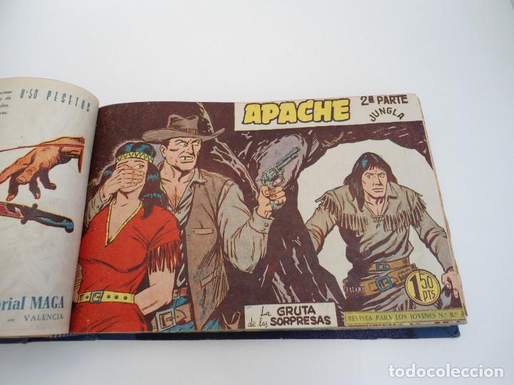 Tebeos: APACHE 2&ordf; PARTE - 73 n&uacute;meros correlativos ORIGINALES - Ed. MAGA 1958 - Foto 28