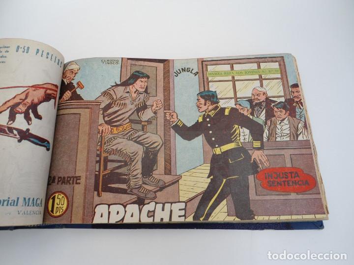 Tebeos: APACHE 2&ordf; PARTE - 73 n&uacute;meros correlativos ORIGINALES - Ed. MAGA 1958 - Foto 29