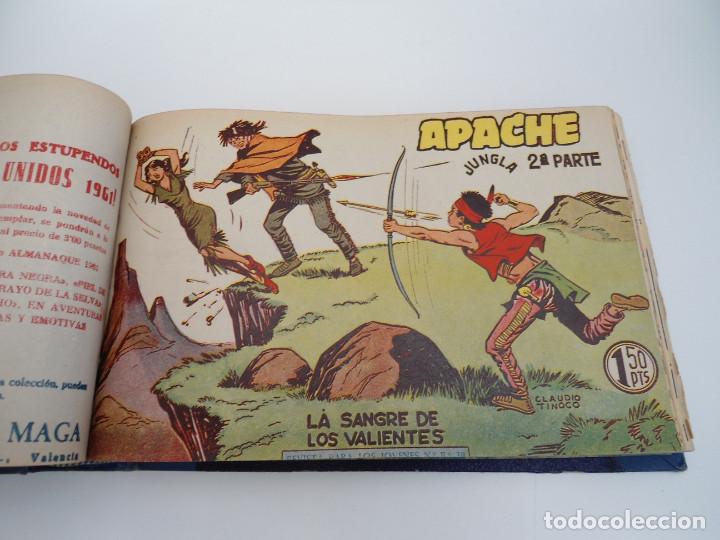 Tebeos: APACHE 2&ordf; PARTE - 73 n&uacute;meros correlativos ORIGINALES - Ed. MAGA 1958 - Foto 32
