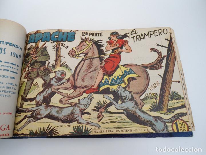 Tebeos: APACHE 2&ordf; PARTE - 73 n&uacute;meros correlativos ORIGINALES - Ed. MAGA 1958 - Foto 33