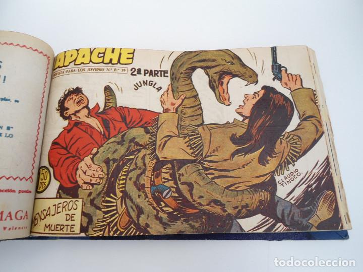 Tebeos: APACHE 2&ordf; PARTE - 73 n&uacute;meros correlativos ORIGINALES - Ed. MAGA 1958 - Foto 34
