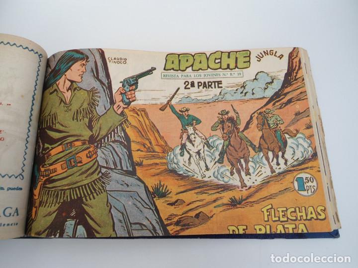 Tebeos: APACHE 2&ordf; PARTE - 73 n&uacute;meros correlativos ORIGINALES - Ed. MAGA 1958 - Foto 35