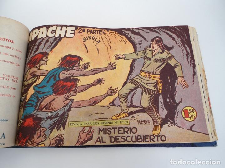 Tebeos: APACHE 2&ordf; PARTE - 73 n&uacute;meros correlativos ORIGINALES - Ed. MAGA 1958 - Foto 37