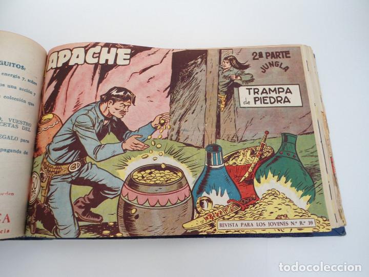 Tebeos: APACHE 2&ordf; PARTE - 73 n&uacute;meros correlativos ORIGINALES - Ed. MAGA 1958 - Foto 38