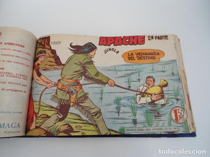 Tebeos: APACHE 2&ordf; PARTE - 73 n&uacute;meros correlativos ORIGINALES - Ed. MAGA 1958 - Foto 39