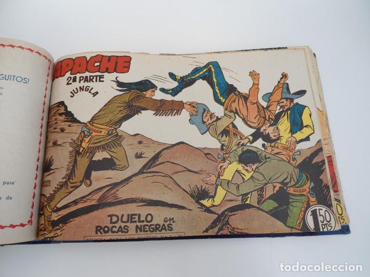 Tebeos: APACHE 2&ordf; PARTE - 73 n&uacute;meros correlativos ORIGINALES - Ed. MAGA 1958 - Foto 44