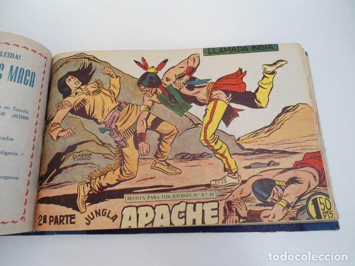 Tebeos: APACHE 2&ordf; PARTE - 73 n&uacute;meros correlativos ORIGINALES - Ed. MAGA 1958 - Foto 47