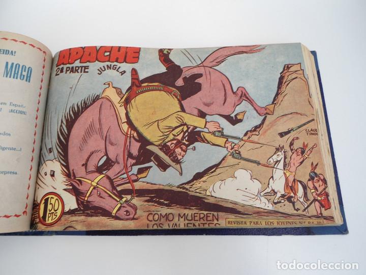 Tebeos: APACHE 2&ordf; PARTE - 73 n&uacute;meros correlativos ORIGINALES - Ed. MAGA 1958 - Foto 50
