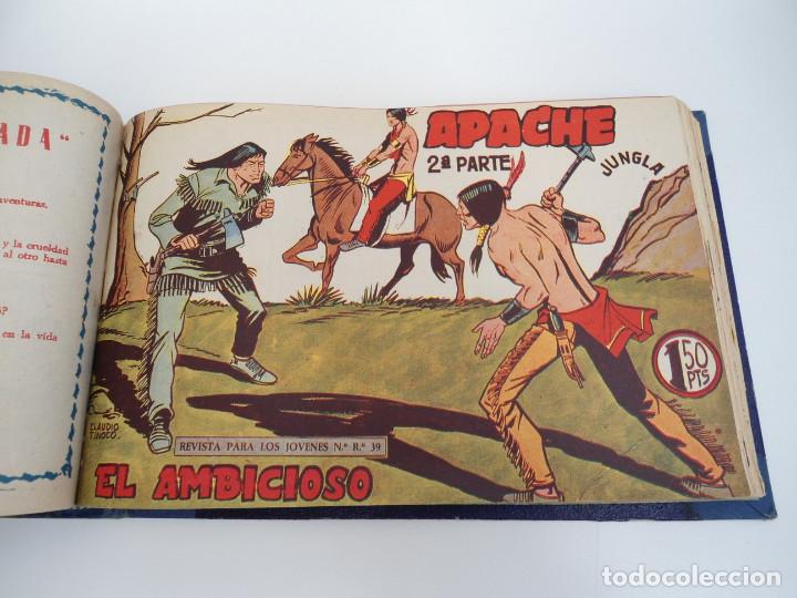 Tebeos: APACHE 2&ordf; PARTE - 73 n&uacute;meros correlativos ORIGINALES - Ed. MAGA 1958 - Foto 51