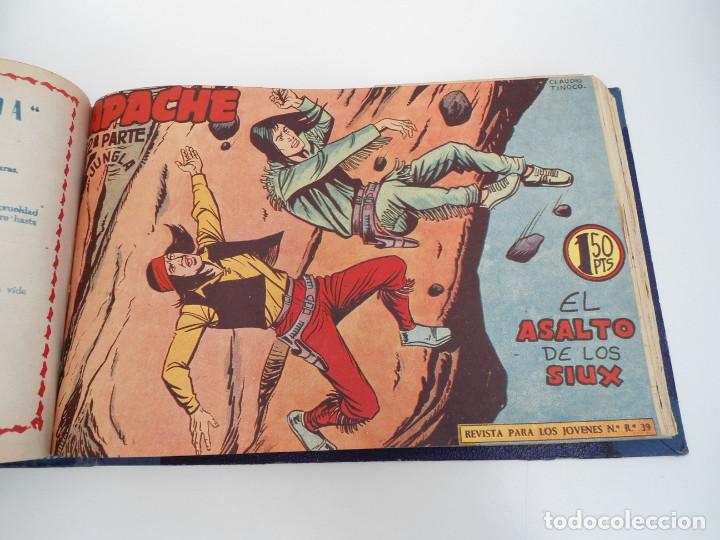 Tebeos: APACHE 2&ordf; PARTE - 73 n&uacute;meros correlativos ORIGINALES - Ed. MAGA 1958 - Foto 52