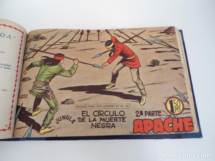 Tebeos: APACHE 2&ordf; PARTE - 73 n&uacute;meros correlativos ORIGINALES - Ed. MAGA 1958 - Foto 53