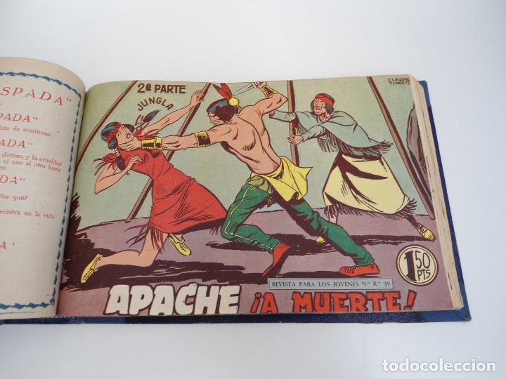 Tebeos: APACHE 2&ordf; PARTE - 73 n&uacute;meros correlativos ORIGINALES - Ed. MAGA 1958 - Foto 54
