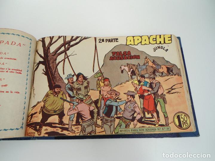 Tebeos: APACHE 2&ordf; PARTE - 73 n&uacute;meros correlativos ORIGINALES - Ed. MAGA 1958 - Foto 55
