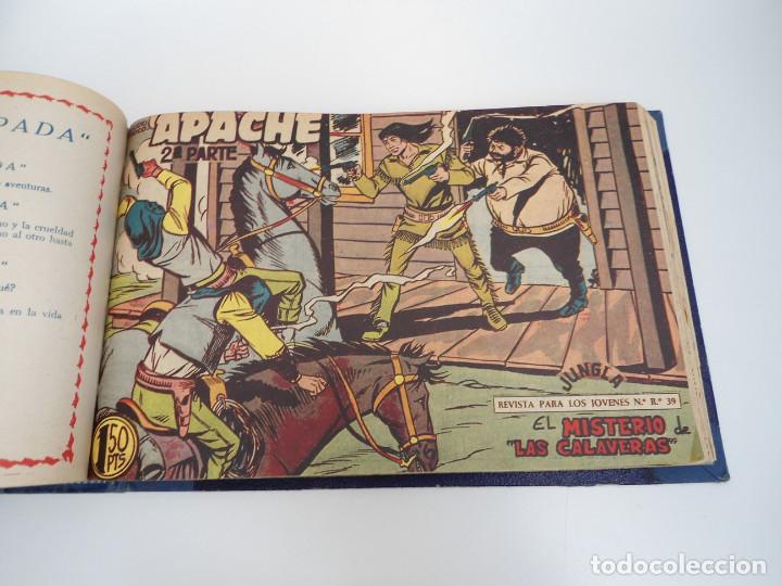 Tebeos: APACHE 2&ordf; PARTE - 73 n&uacute;meros correlativos ORIGINALES - Ed. MAGA 1958 - Foto 56