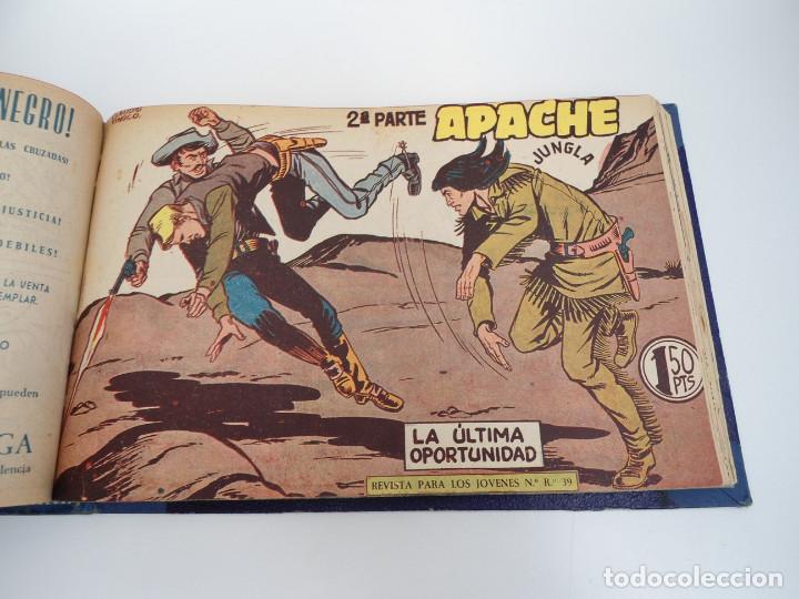 Tebeos: APACHE 2&ordf; PARTE - 73 n&uacute;meros correlativos ORIGINALES - Ed. MAGA 1958 - Foto 57