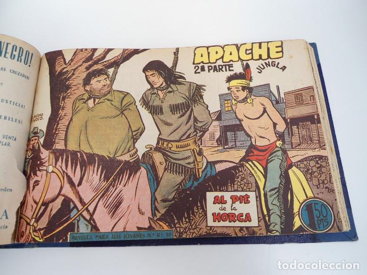 Tebeos: APACHE 2&ordf; PARTE - 73 n&uacute;meros correlativos ORIGINALES - Ed. MAGA 1958 - Foto 58