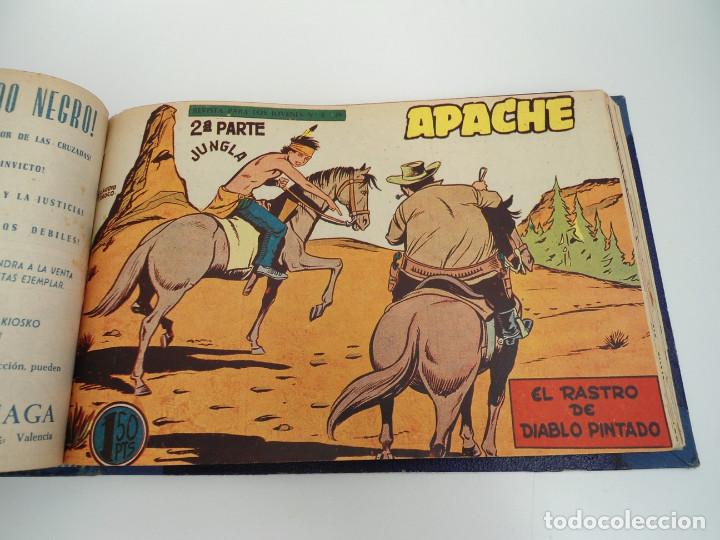 Tebeos: APACHE 2&ordf; PARTE - 73 n&uacute;meros correlativos ORIGINALES - Ed. MAGA 1958 - Foto 59