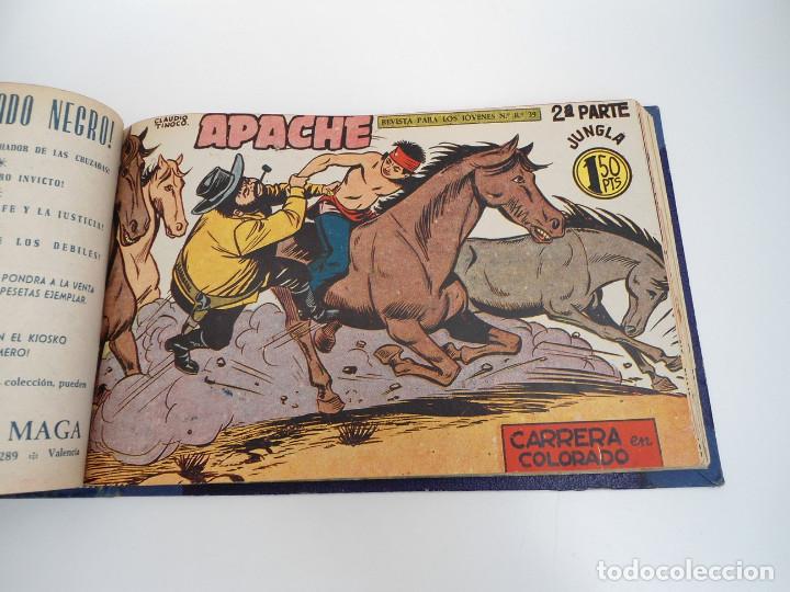 Tebeos: APACHE 2&ordf; PARTE - 73 n&uacute;meros correlativos ORIGINALES - Ed. MAGA 1958 - Foto 60