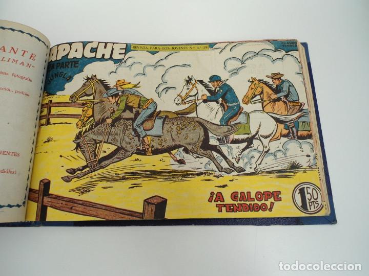 Tebeos: APACHE 2&ordf; PARTE - 73 n&uacute;meros correlativos ORIGINALES - Ed. MAGA 1958 - Foto 61