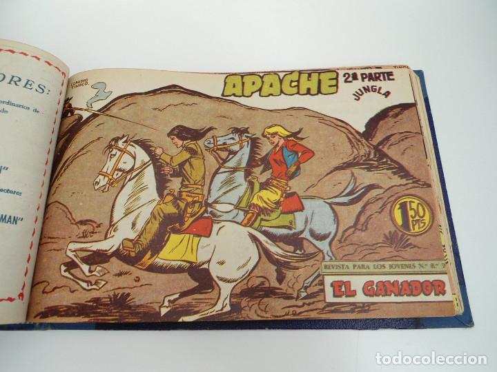 Tebeos: APACHE 2&ordf; PARTE - 73 n&uacute;meros correlativos ORIGINALES - Ed. MAGA 1958 - Foto 62