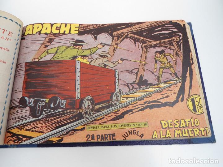 Tebeos: APACHE 2&ordf; PARTE - 73 n&uacute;meros correlativos ORIGINALES - Ed. MAGA 1958 - Foto 63
