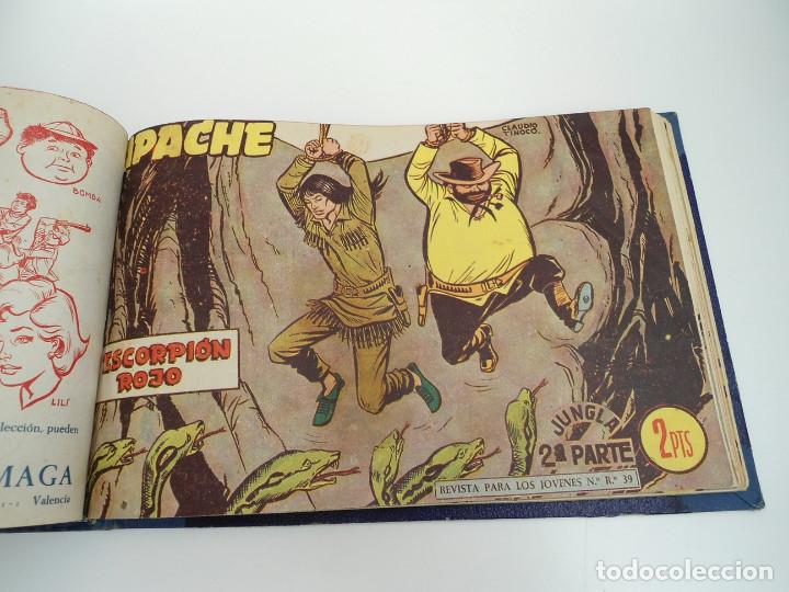 Tebeos: APACHE 2&ordf; PARTE - 73 n&uacute;meros correlativos ORIGINALES - Ed. MAGA 1958 - Foto 66