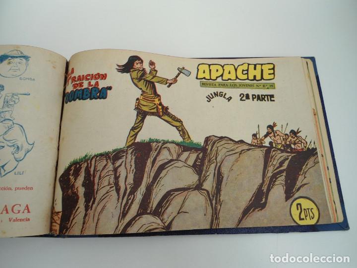 Tebeos: APACHE 2&ordf; PARTE - 73 n&uacute;meros correlativos ORIGINALES - Ed. MAGA 1958 - Foto 67