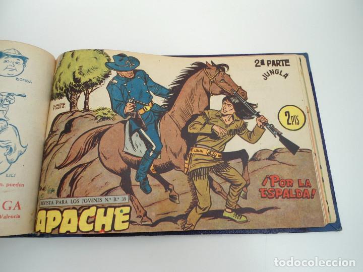 Tebeos: APACHE 2&ordf; PARTE - 73 n&uacute;meros correlativos ORIGINALES - Ed. MAGA 1958 - Foto 68