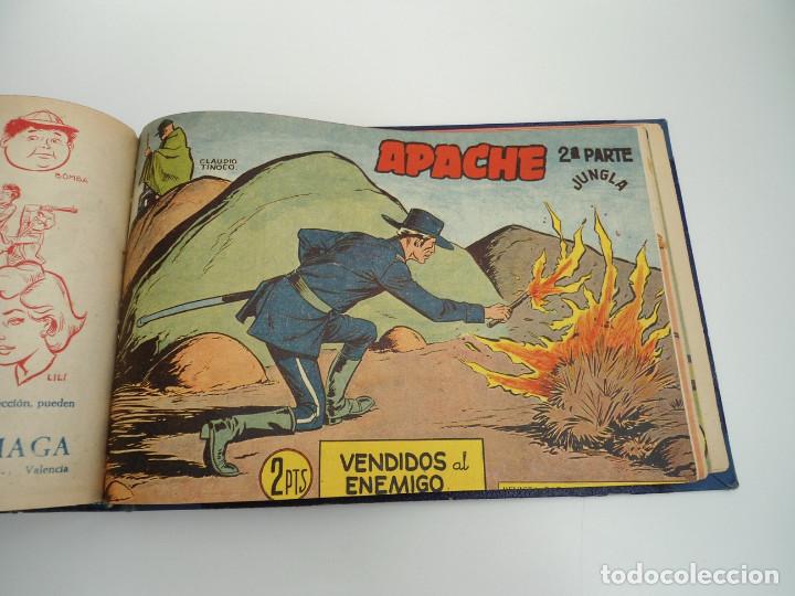Tebeos: APACHE 2&ordf; PARTE - 73 n&uacute;meros correlativos ORIGINALES - Ed. MAGA 1958 - Foto 69