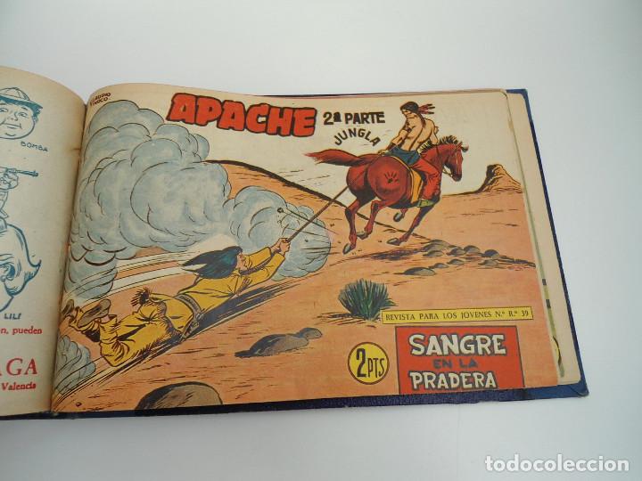 Tebeos: APACHE 2&ordf; PARTE - 73 n&uacute;meros correlativos ORIGINALES - Ed. MAGA 1958 - Foto 70