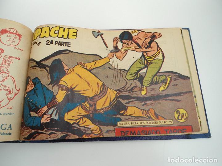 Tebeos: APACHE 2&ordf; PARTE - 73 n&uacute;meros correlativos ORIGINALES - Ed. MAGA 1958 - Foto 71