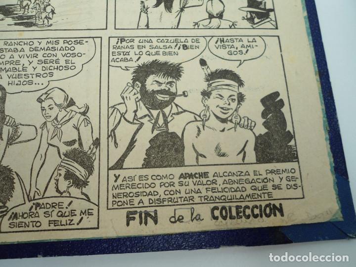 Tebeos: APACHE 2&ordf; PARTE - 73 n&uacute;meros correlativos ORIGINALES - Ed. MAGA 1958 - Foto 75