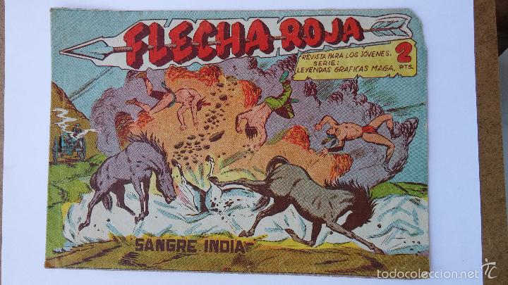 Tebeos: Flecha roja n&ordm; 6 de 1962 editorial maga - Foto 1
